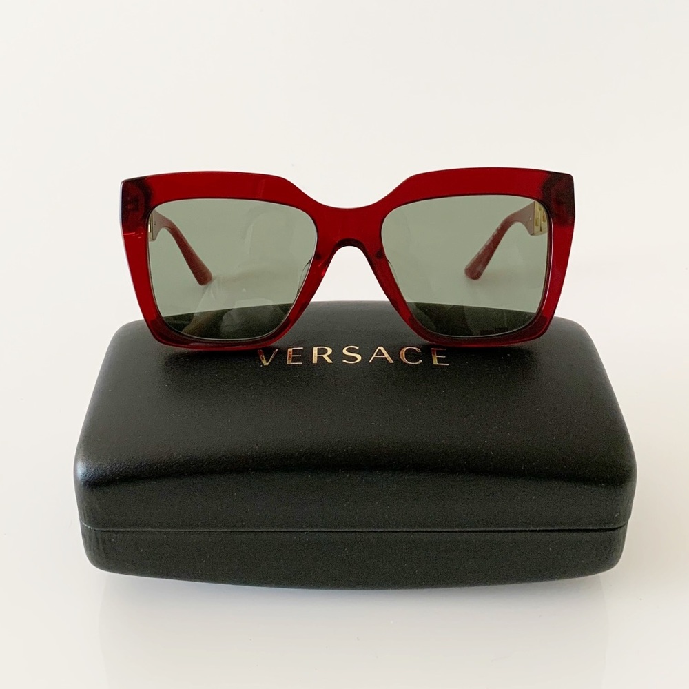 Versace Red Sunglasses - Picture 5 of 13